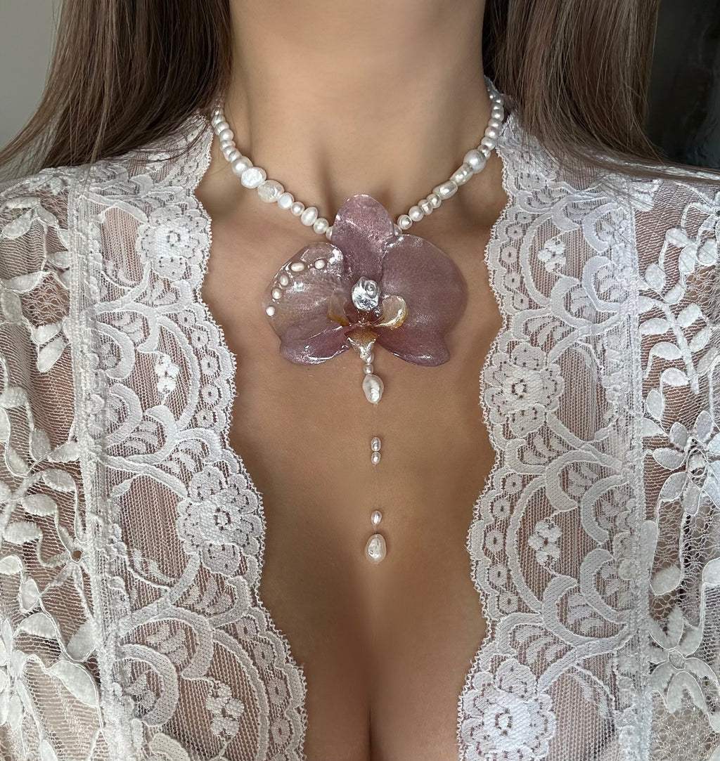 ODETTE ORCHID - FRESH WATER PEARLS