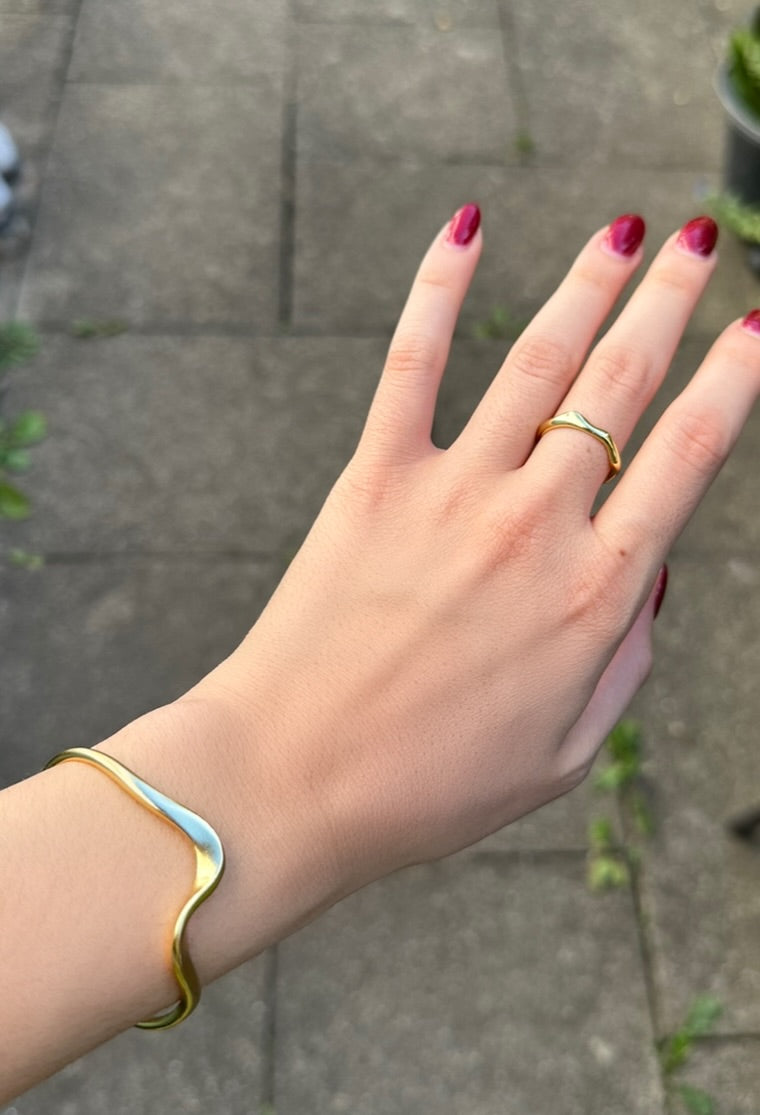 WAVE ME BRACELET STERLING SILVER GOLD