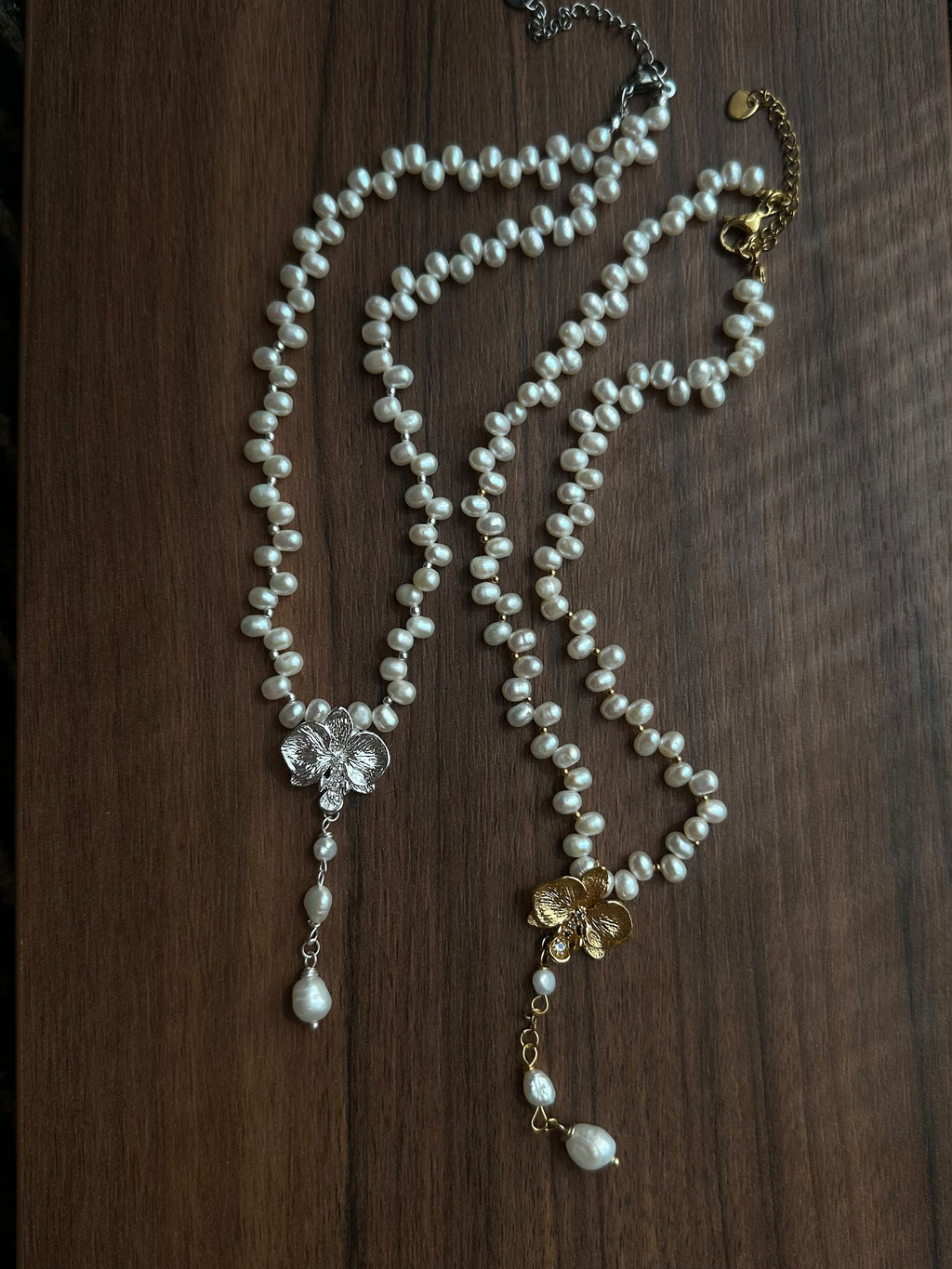 ÉLODIE PEARL NECKLACE - 925 STERLING SILVER