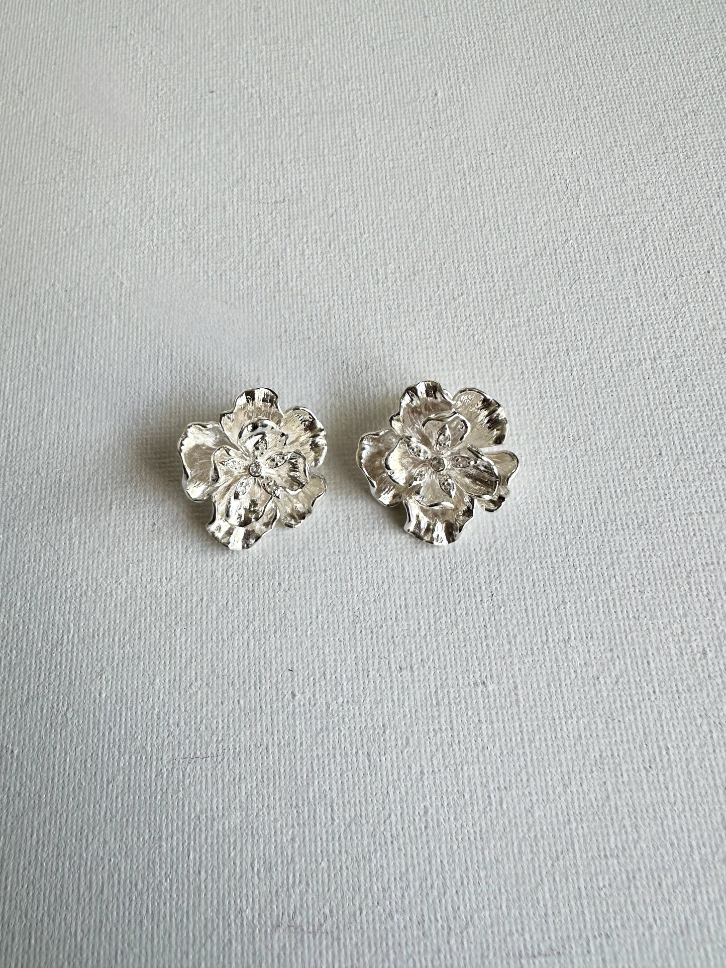 FLORA EARRINGS SILVER (own design)