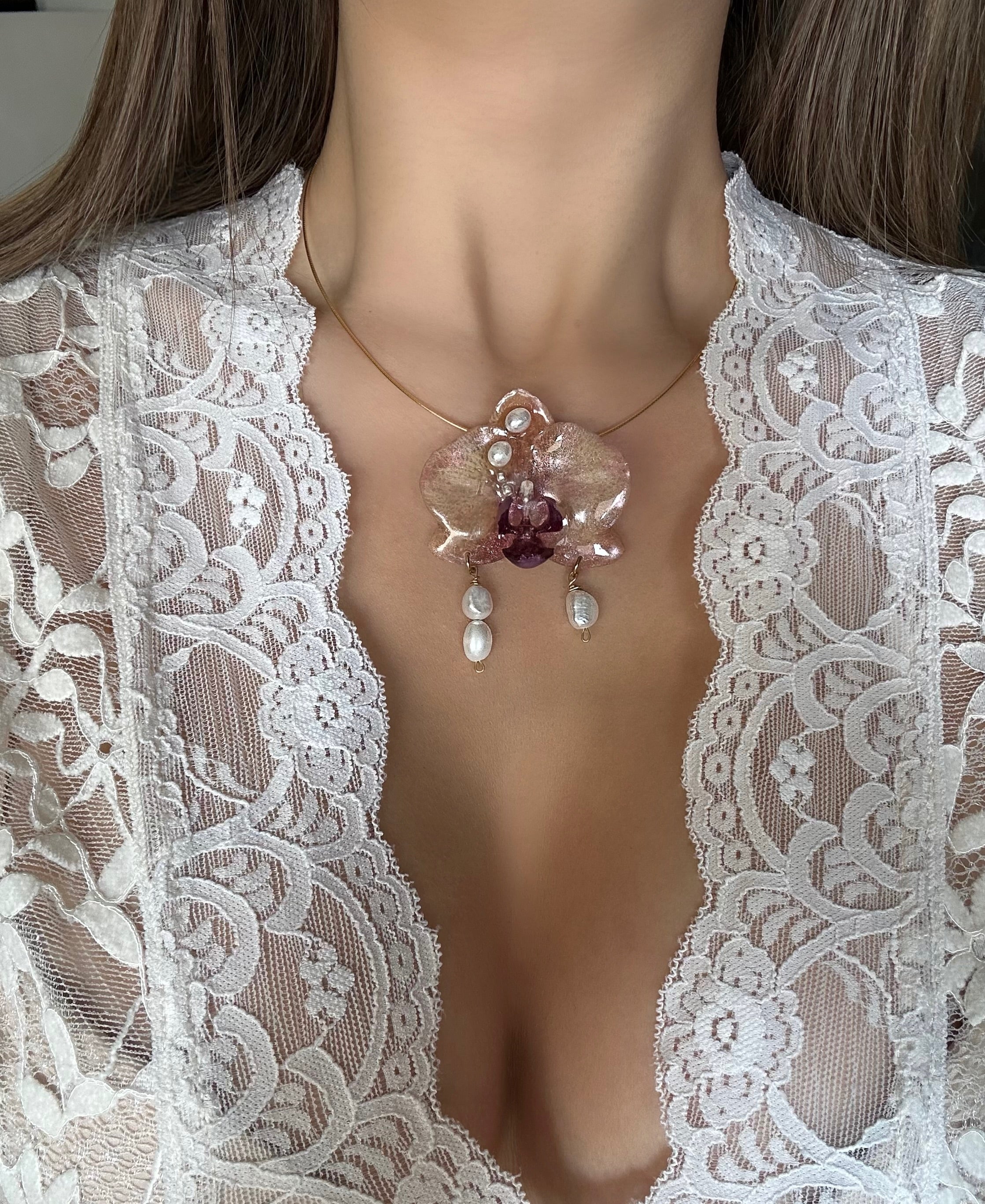 ARIANA ORCHID - 925 STERLING SILVER