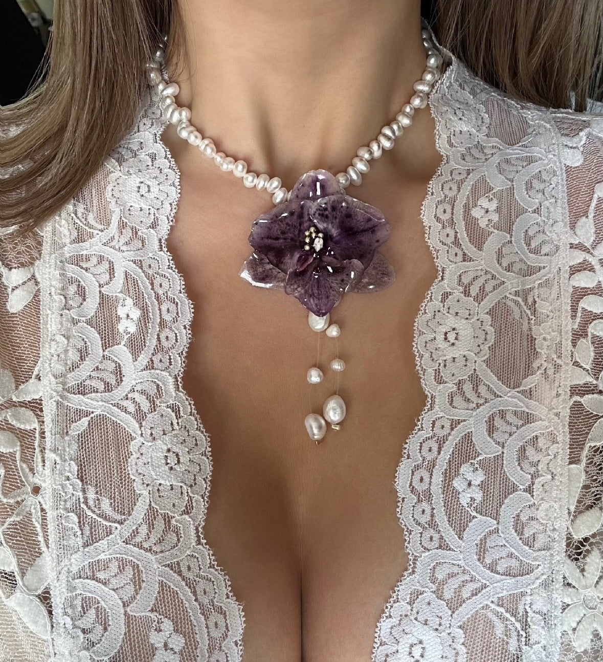 ELOISE ORCHID - FRESHWATER PEARLS