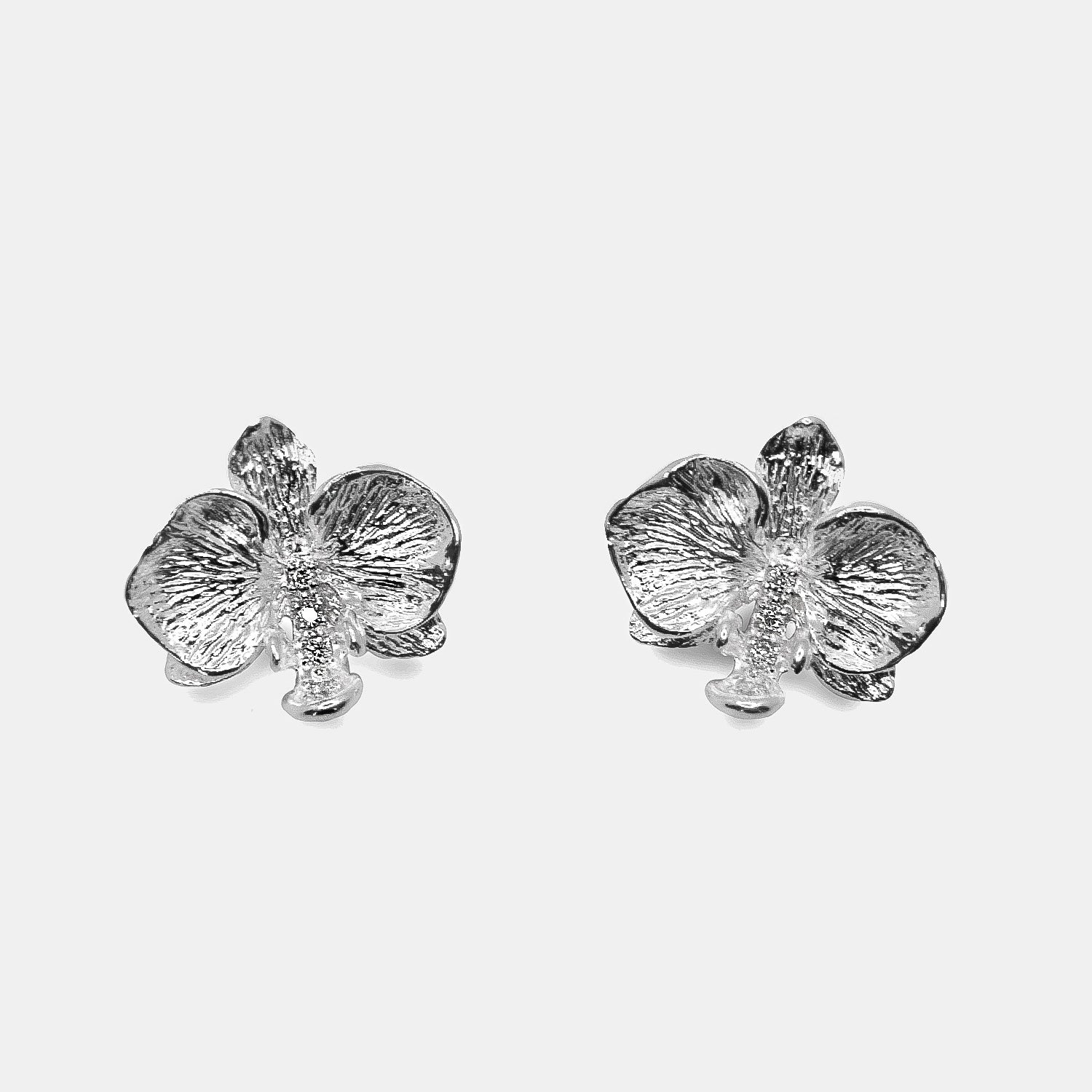 ORCHID EARRINGS - 925 STERLING SILVER