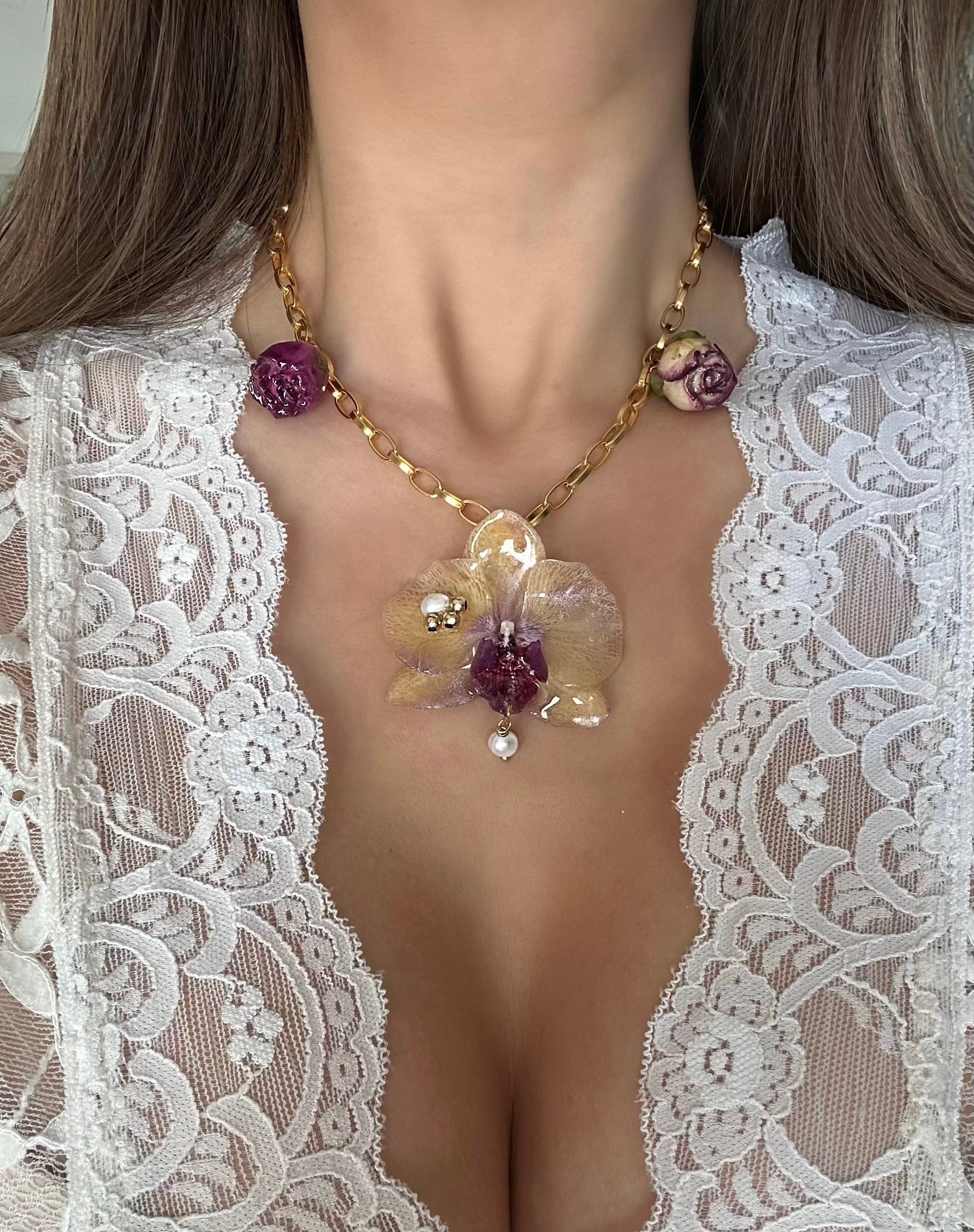 CHANEL ORCHID - 18k GOLD VERMEIL
