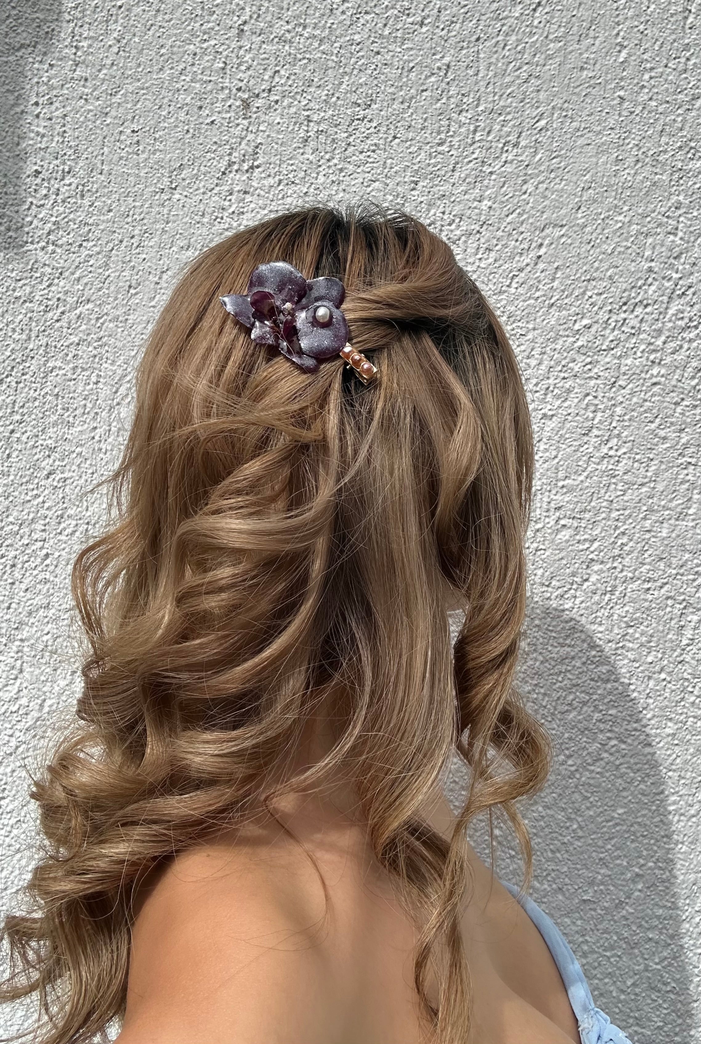 LUNA ORCHID HAIR CLIP