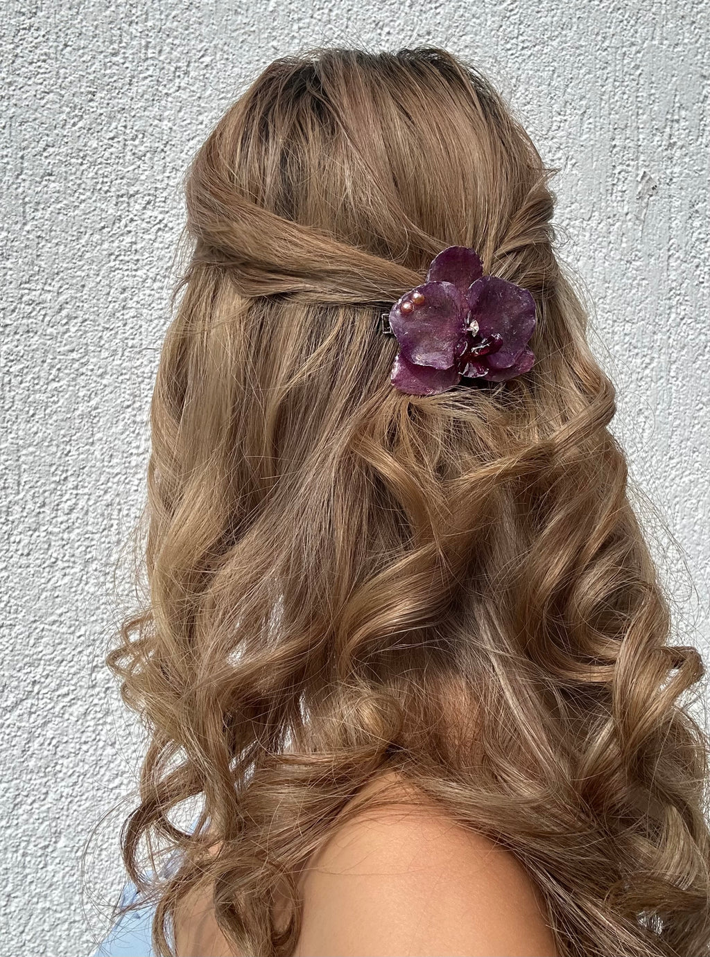 JULIA ORCHID HAIR CLIP