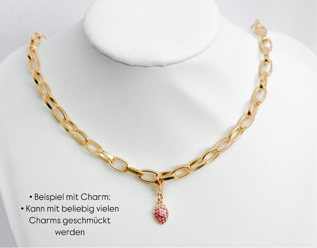 CHARM NECKLACE - 18k GOLD VERMEIL