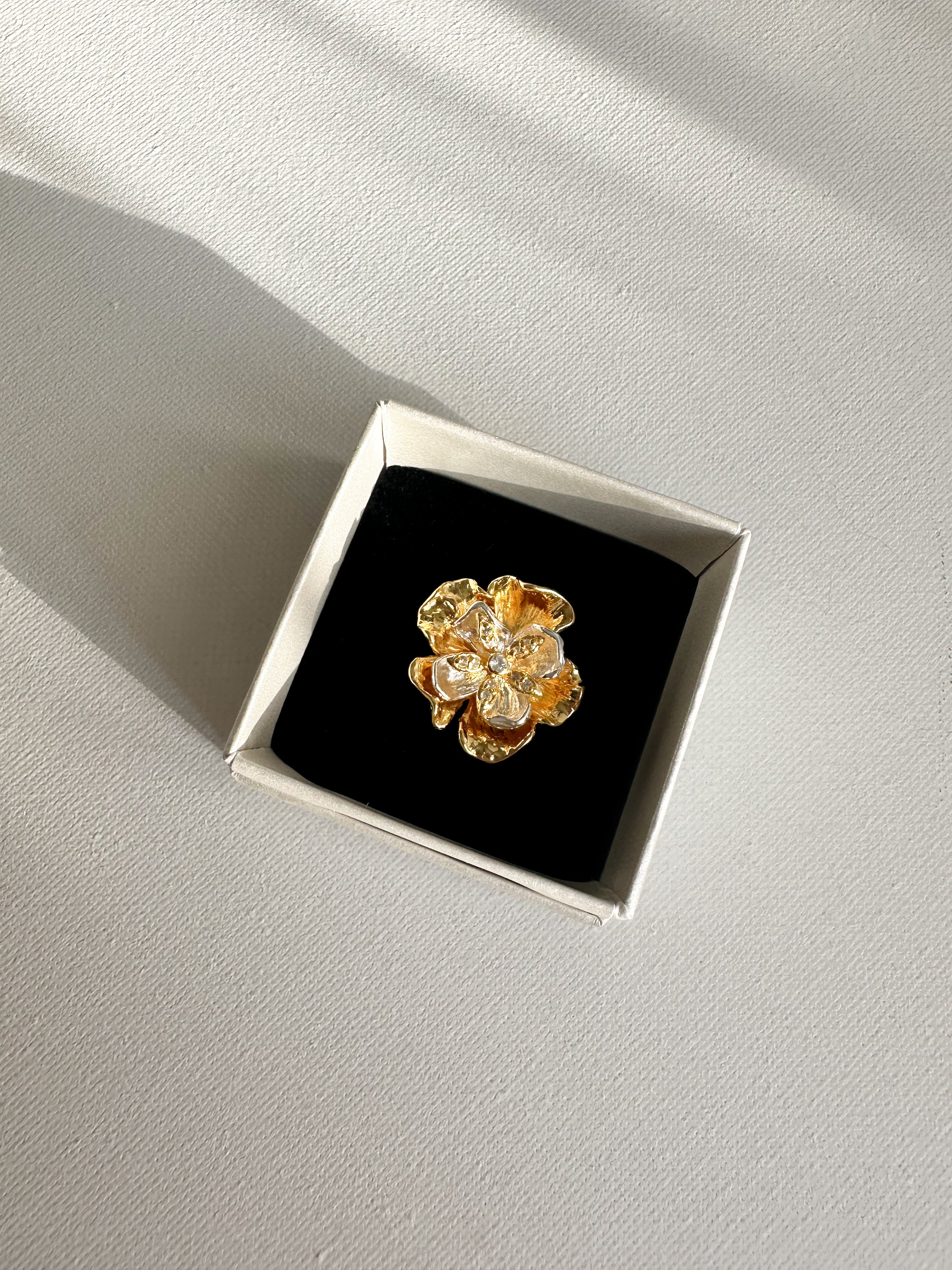 FLORA MIXED RING - 18k GOLD VERMEIL
