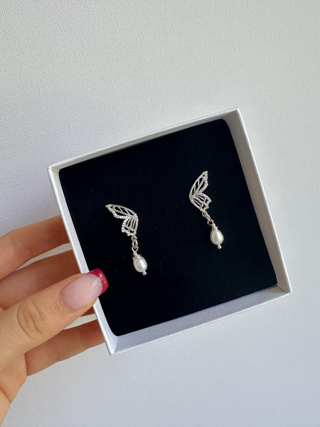 BUTTERFLY EARRINGS - 925 STERLING SILVER