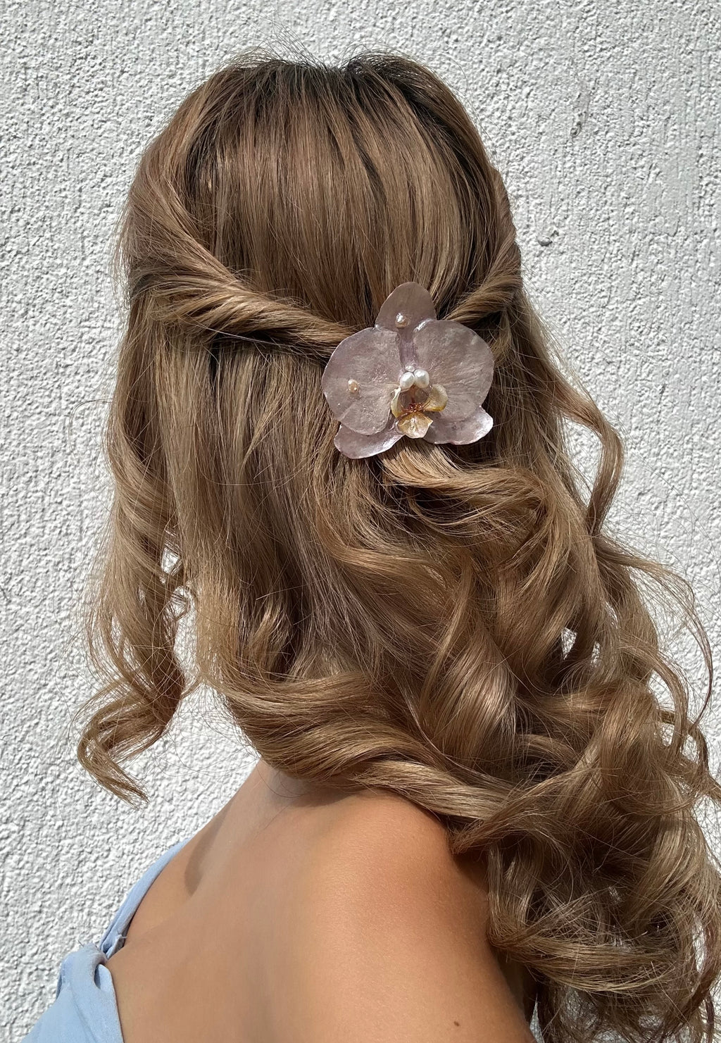 JANINE ORCHID HAIR CLIP