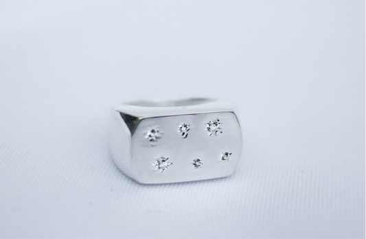 STAR RING 925er Sterling Silber (own design)