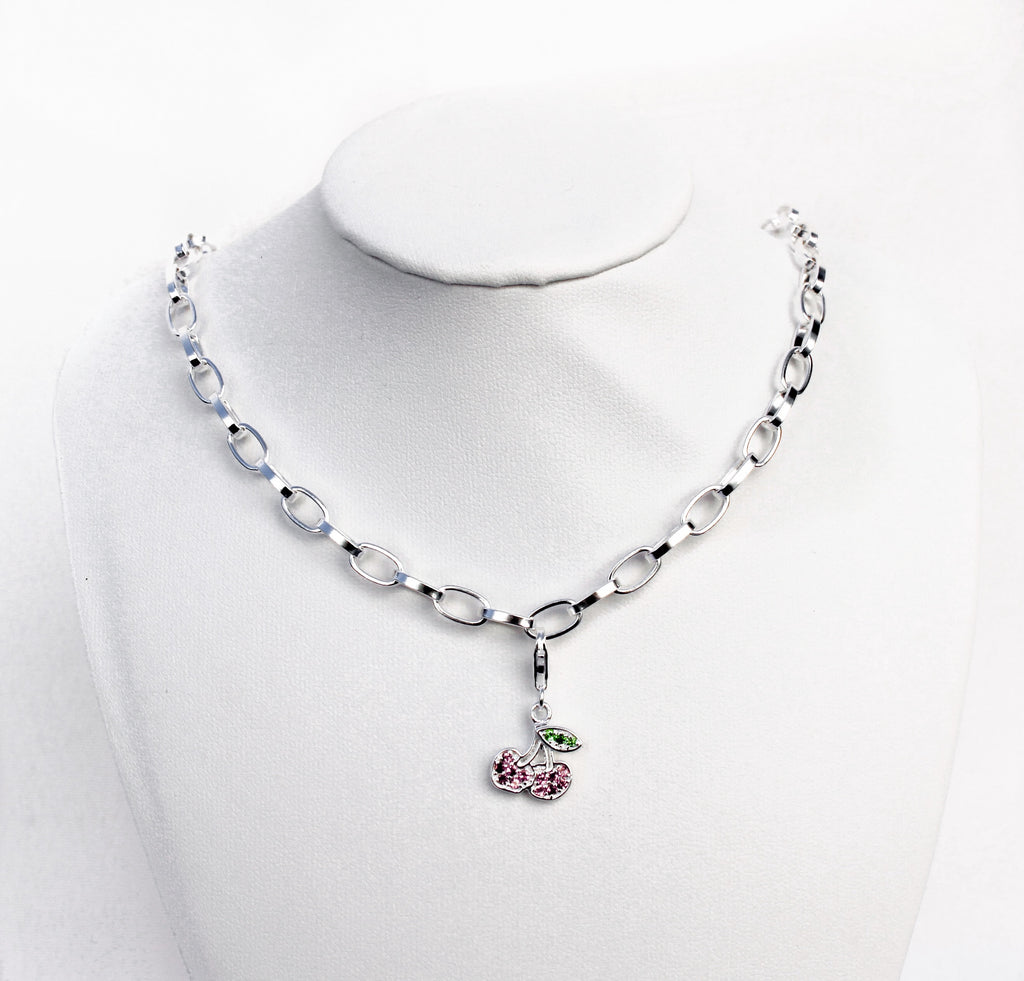 CHERRY CHARM - 925 STERLING SILVER