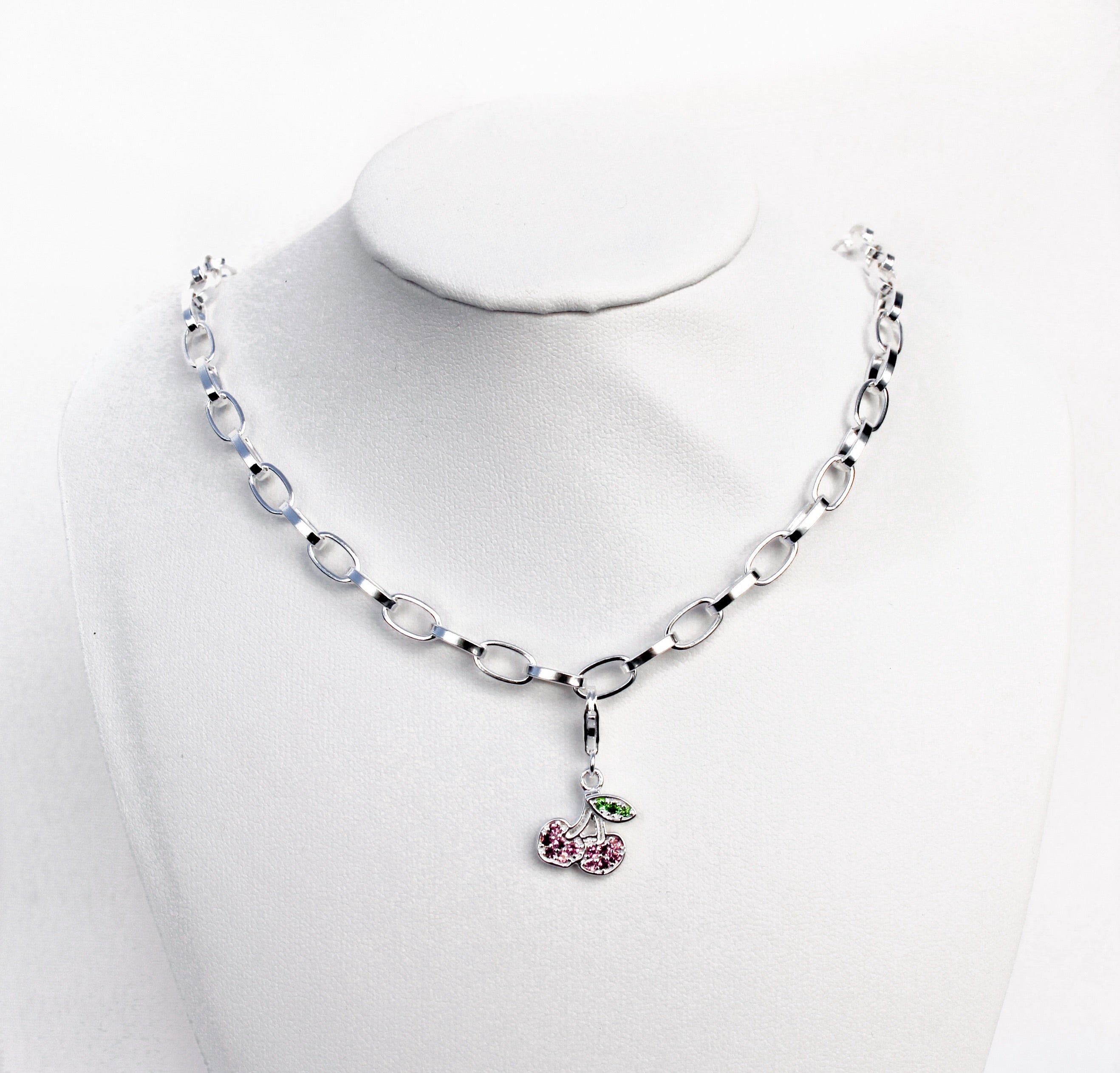 CHERRY CHARM - 925 STERLING SILVER