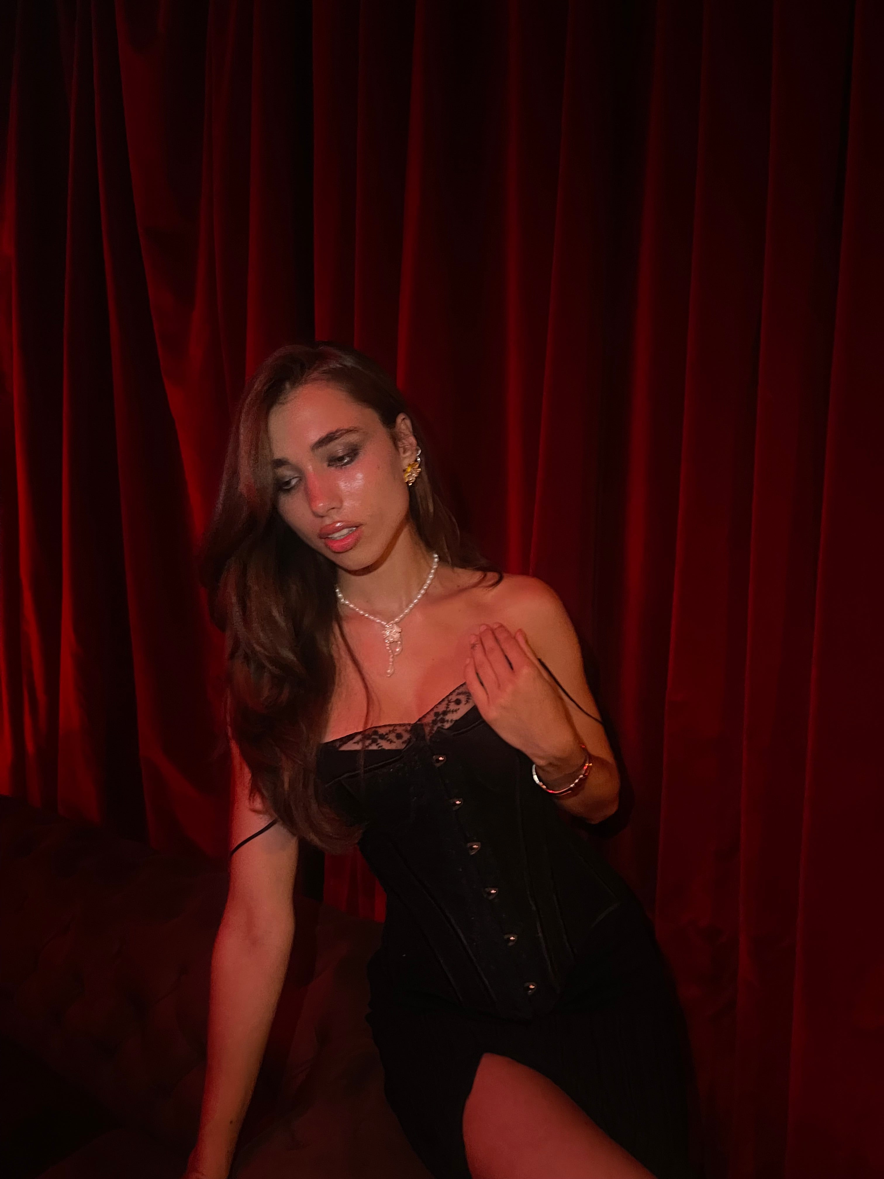 FLORA PEARL NECKLACE - 925 STERLING SILVER